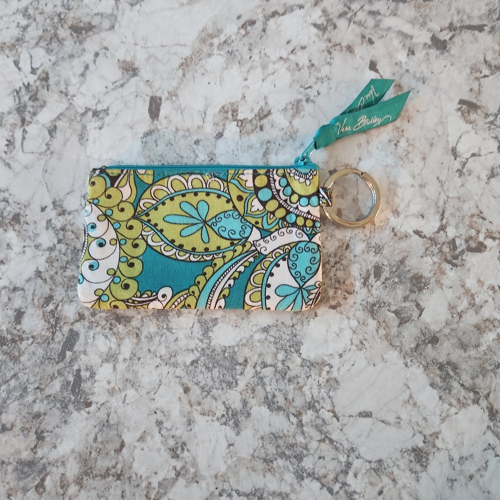 Floral Patterned Keychain Wallet - Picture 2 of 6